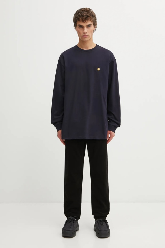 Вельветові штани Carhartt WIP Newel Pant I031456.8902 чорний