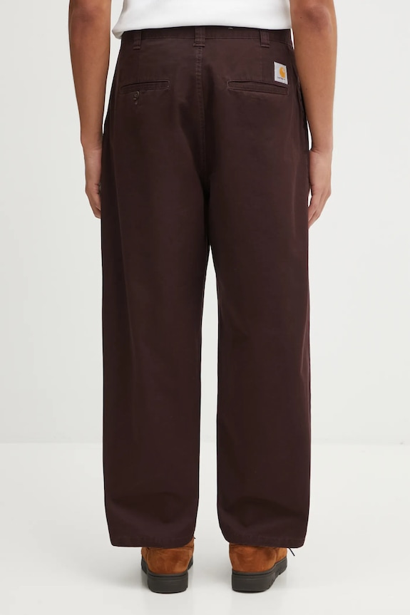 Îmbrăcăminte Carhartt WIP pantaloni de bumbac Merrick Pant I033759.33H06 maro
