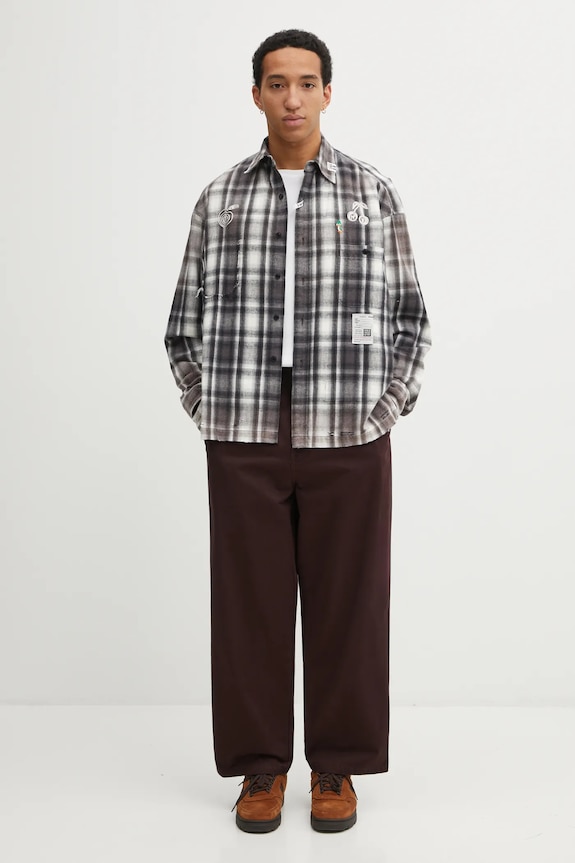 Carhartt WIP pantaloni de bumbac Merrick Pant I033759.33H06 maro