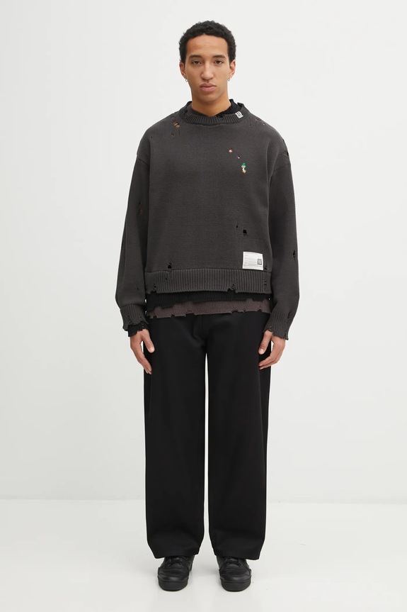 Carhartt WIP spodnie bawełniane Brady Pant I036312.8902 czarny
