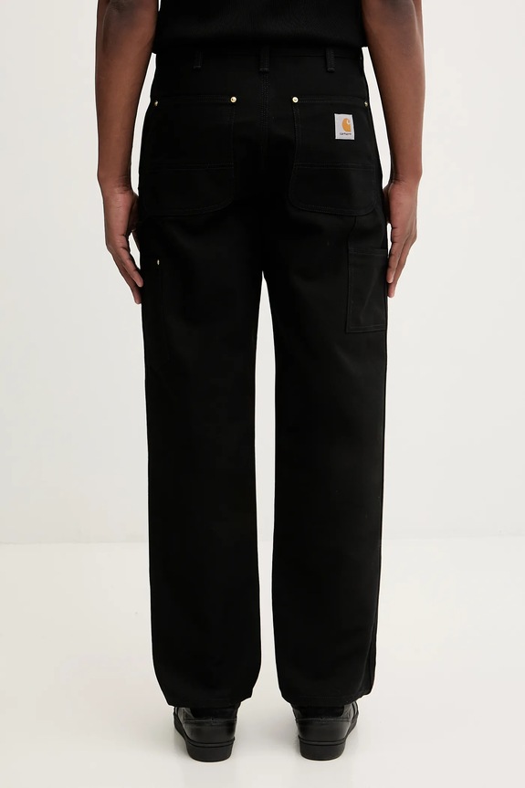 Odzież Carhartt WIP spodnie bawełniane Double Knee Pant I036274.8901 czarny
