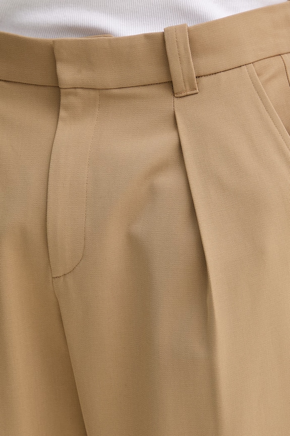 A.P.C. pantaloni cu lână PANTALON RENATO bej COHKX.H08428