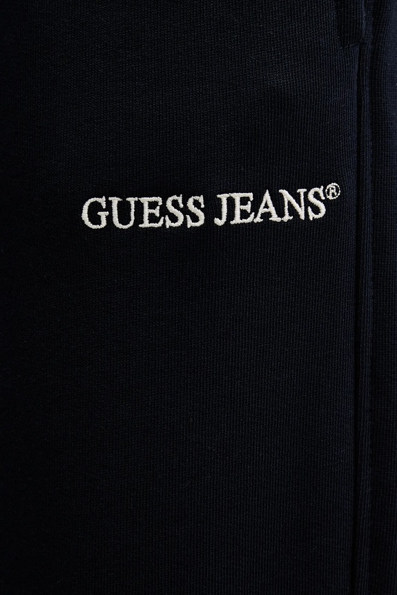 Guess Jeans pamut melegítőnadrág M6RB70.KCPR1 sötétkék