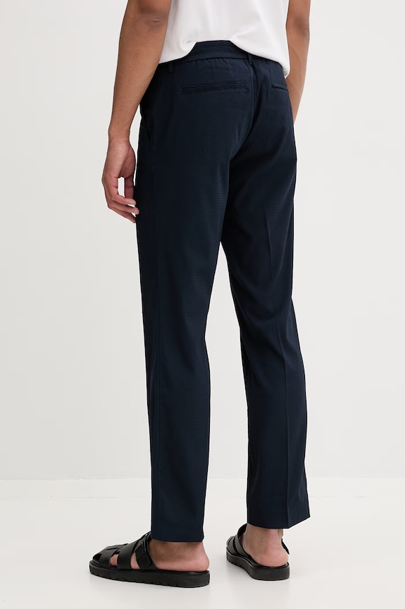 Ρούχα Calvin Klein Παντελόνι chino ανδρικό LV04LF609G σκούρο μπλε