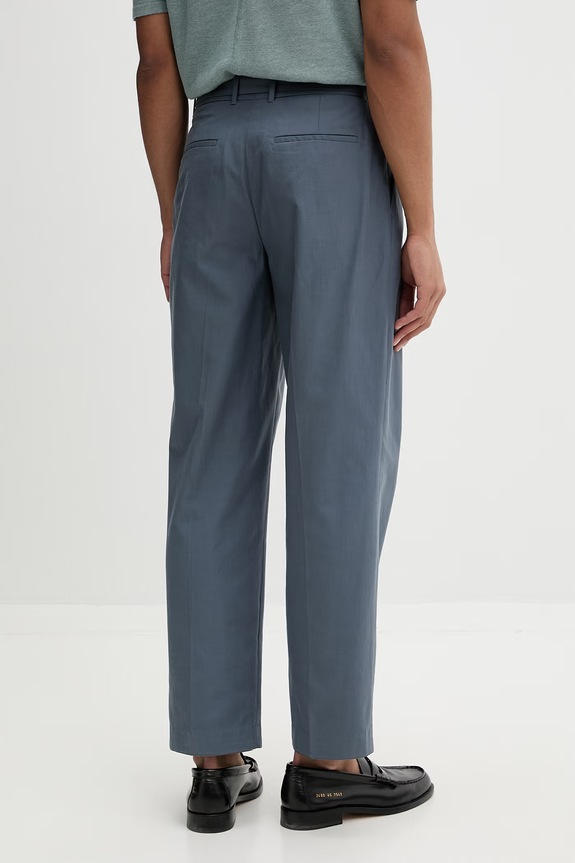 Odzież Calvin Klein spodnie męskie z bawełną LV04LF617G szary