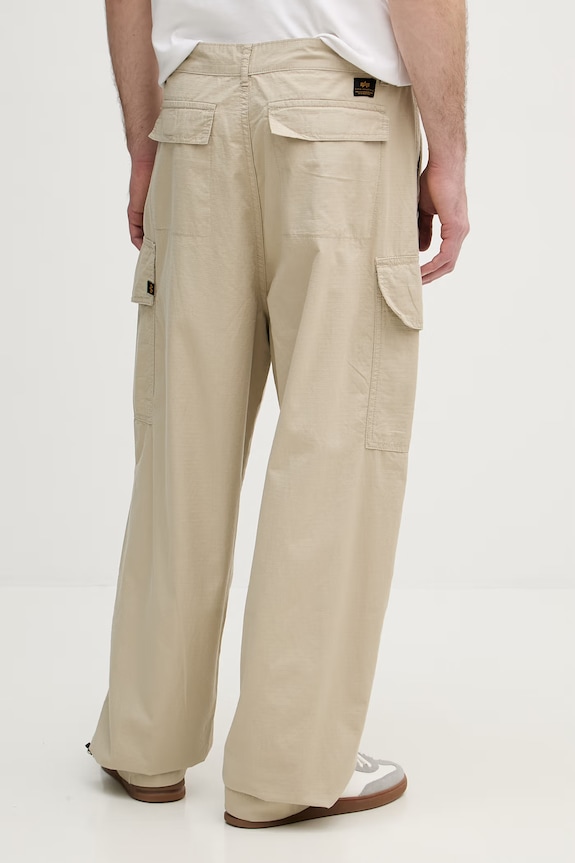 Ρούχα Alpha Industries παντελόνι cargo ανδρικό βαμβακερό Ripstop Cargo Pant 258200 μπεζ