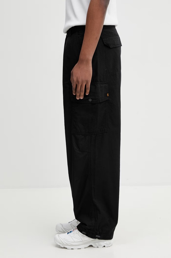 Alpha Industries Ripstop Cargo Pant pantaloni cargo de bumbac pentru bărbați 258200 negru SS26