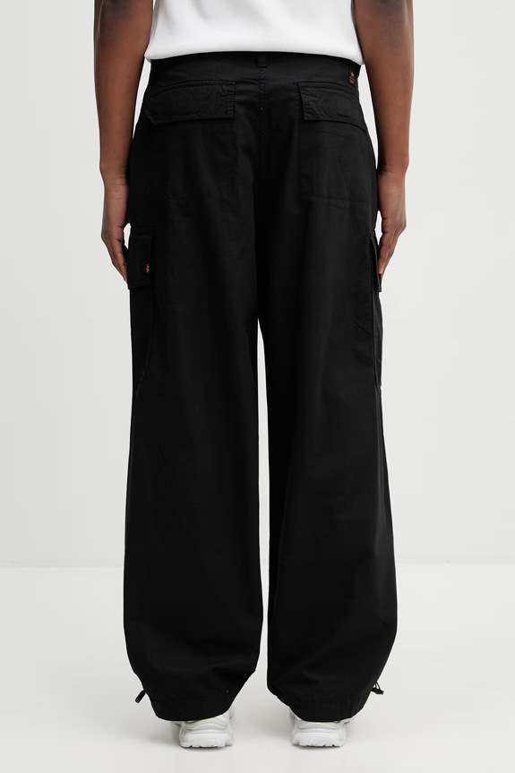 Îmbrăcăminte Alpha Industries Ripstop Cargo Pant pantaloni cargo de bumbac pentru bărbați 258200 negru