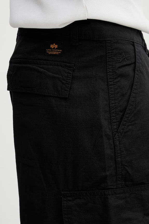 Alpha Industries Ripstop Cargo Pant pantaloni cargo de bumbac pentru bărbați 258200 negru