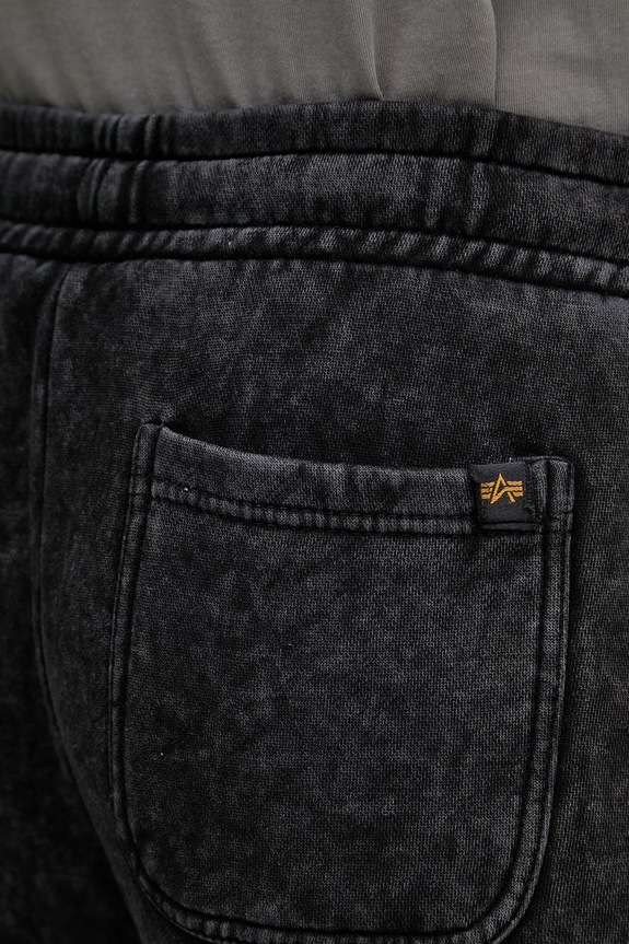 Alpha Industries melegítő férfi pamuttal Vintage Basic Jogger SL fekete 258361