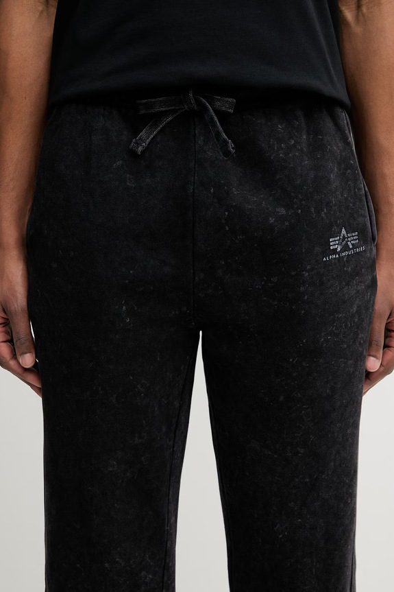 Alpha Industries Vintage Basic Jogger SL pantaloni de trening cu bumbac pentru bărbați negru 258361