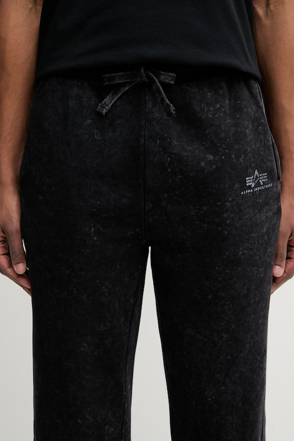 Alpha Industries Vintage Basic Jogger SL pantaloni de trening cu bumbac pentru bărbați negru 258361