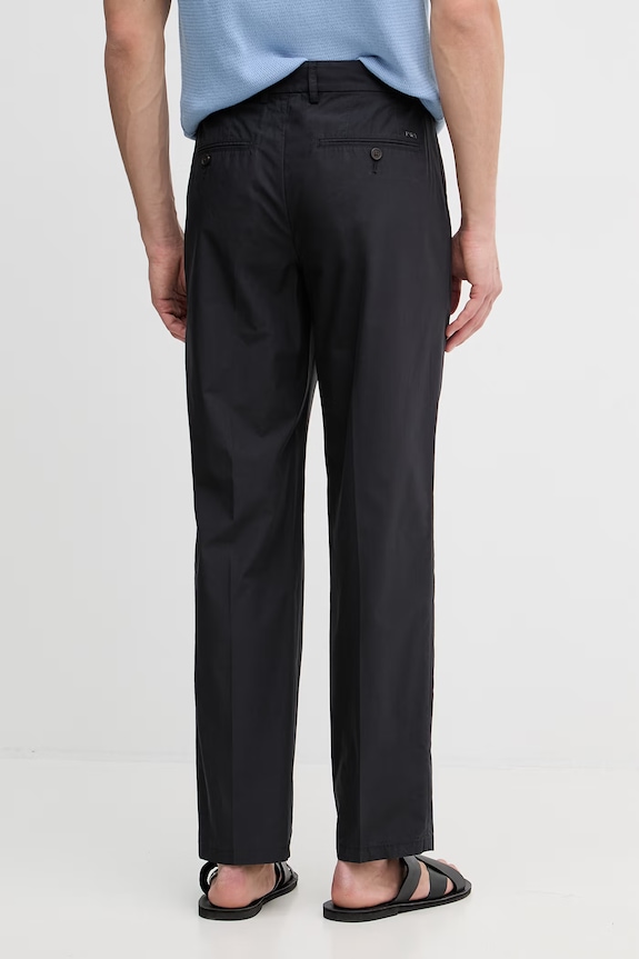 Oblečenie Emporio Armani nohavice chinos pánske bavlnené EM005898.AF25633 tmavomodrá