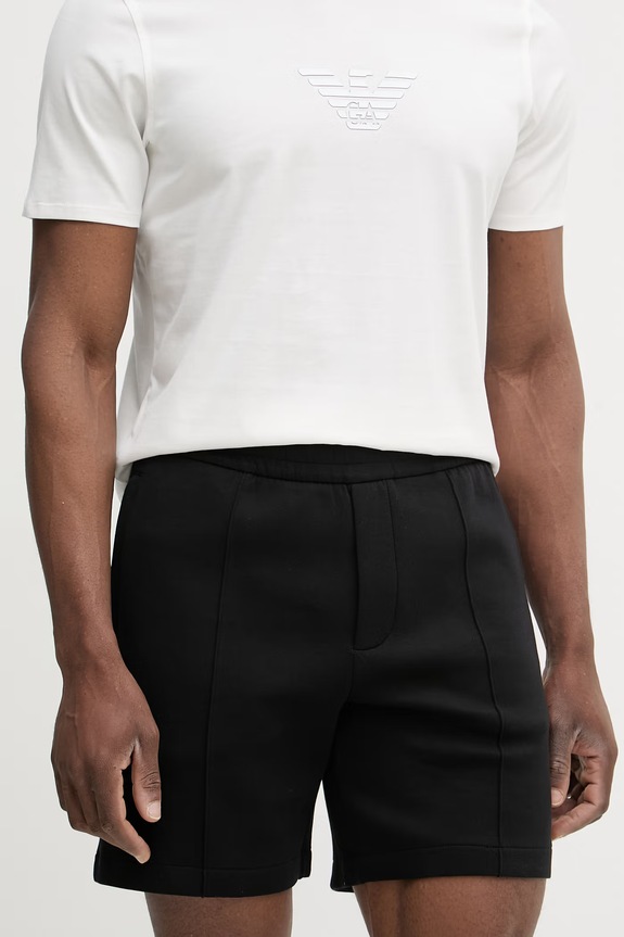 Kraťasy Emporio Armani pletenina černá EM004544.AF10013