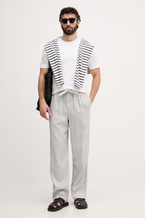Frescobol Carioca pantaloni straight pentru bărbați, cu in 2768.60 gri SS26