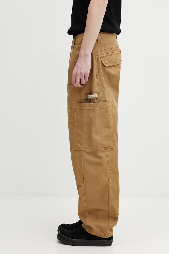 Alpha Industries Workwear Deck spodnie cargo bawełniane męskie 258207 zielony SS26
