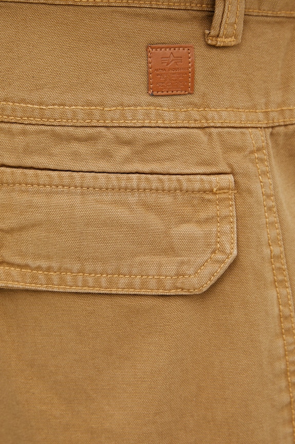 Alpha Industries Workwear Deck spodnie cargo bawełniane męskie zielony 258207