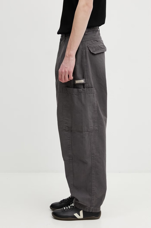 Alpha Industries Workwear Deck pantaloni cargo din bumbac pentru bărbați 258207 gri SS26