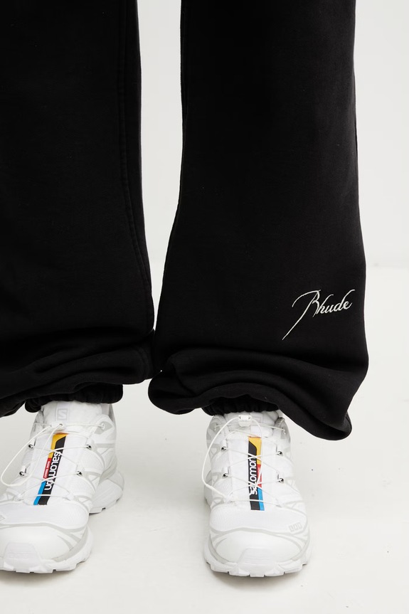 RHUDE Classique спортивні штани бавовняні чоловічі чорний RHSS26PA03012