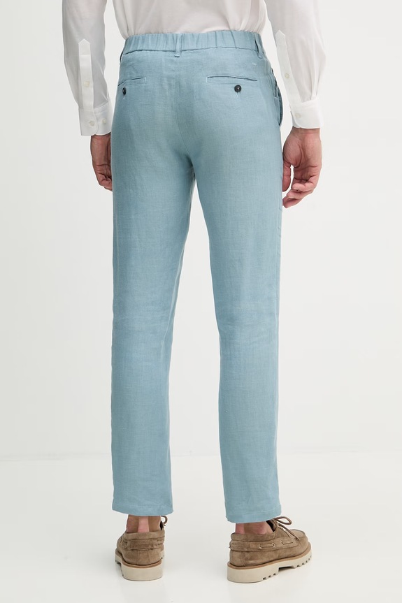 Îmbrăcăminte Trussardi pantaloni pentru bărbați, din in P719M000113N albastru