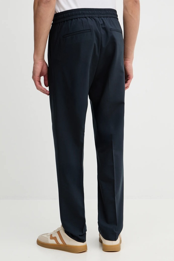 Îmbrăcăminte Sisley pantaloni din lână 49B3SF05S bleumarin