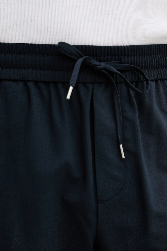 Sisley pantaloni din lână bleumarin 49B3SF05S