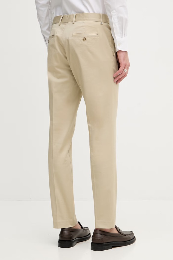 Îmbrăcăminte Sisley pantaloni chinos pentru bărbați, din bumbac cu elastan 4LWZSF05Z bej
