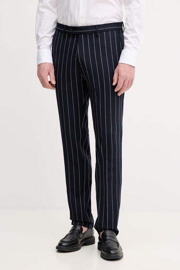 United Colors of Benetton pantaloni de costum pentru bărbați, cu vâscoză bleumarin 43N4UF060