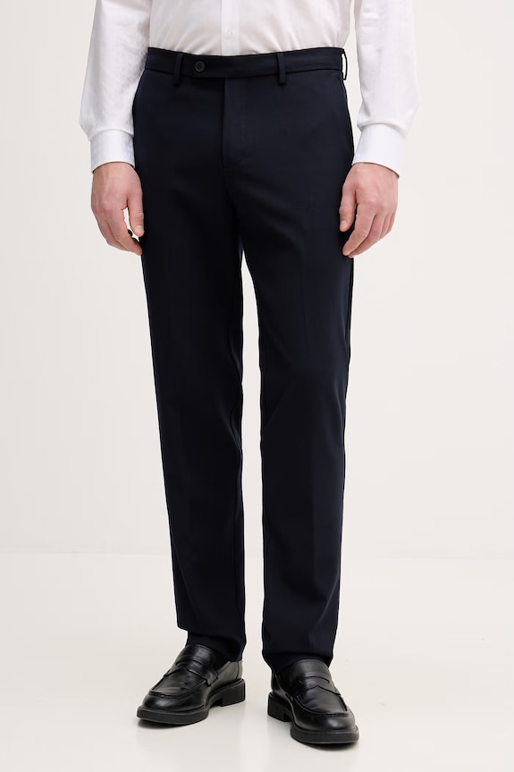 United Colors of Benetton pantaloni de costum pentru bărbați, cu vâscoză bleumarin 43N4UF060