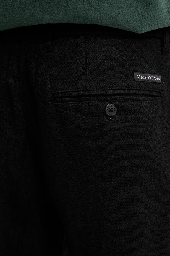 Marc O'Polo pantaloni chinos pentru bărbați, din in negru 5000012834