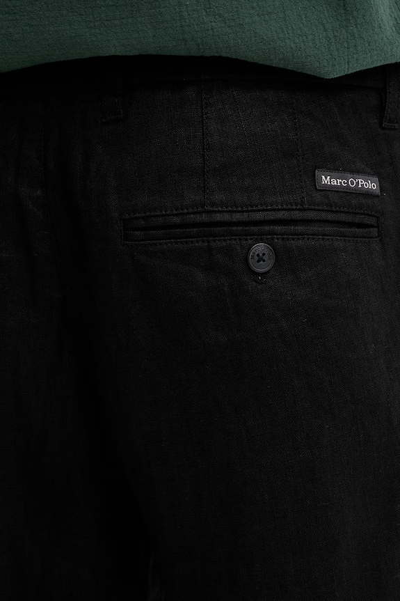 Marc O'Polo pantaloni chinos pentru bărbați, din in negru 5000012834