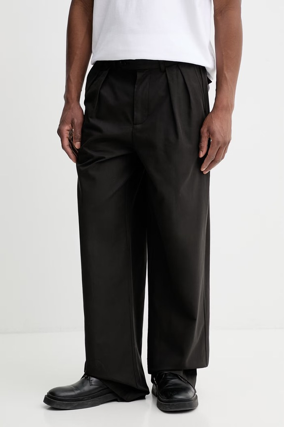 AllSaints spodnie CONWAY tkanina czarny M002TE