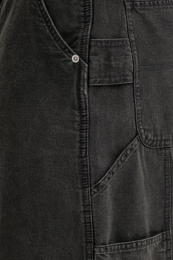 AllSaints spodnie wide leg męskie bawełniane JACKSON szary M006TE