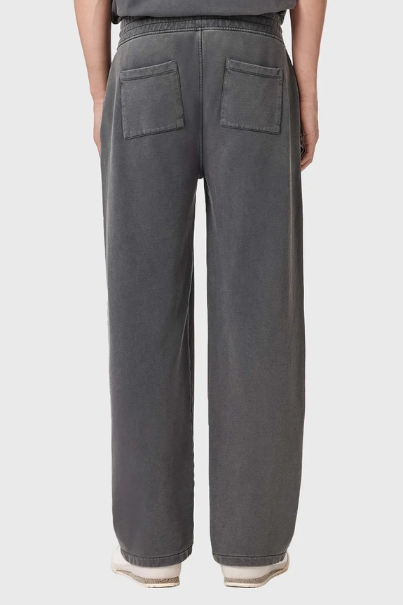 AllSaints pantaloni de trening bărbați de bumbac EMBLEM M022TE gri SS26