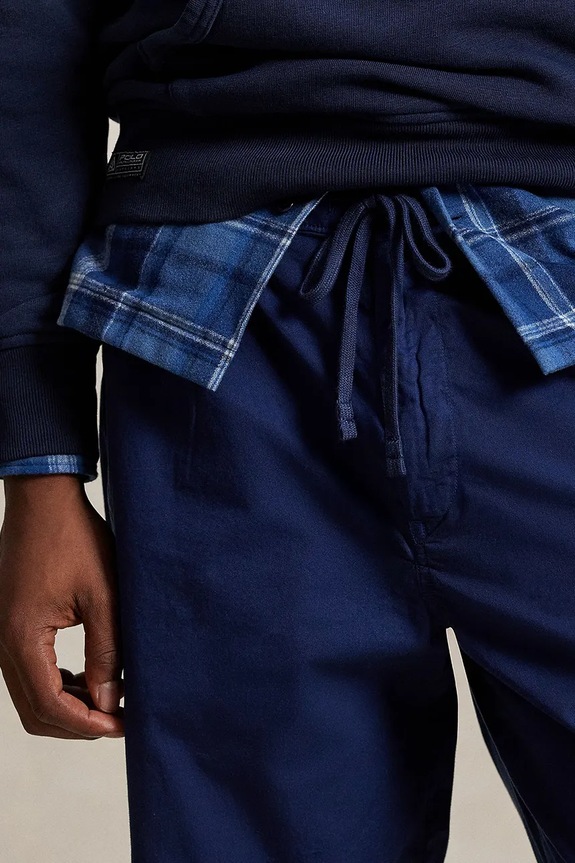 Polo Ralph Lauren pantaloni de bumbac bleumarin 710P03052