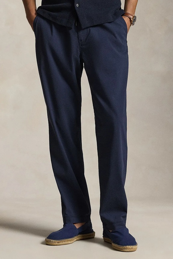 Polo Ralph Lauren spodnie z elastanem granatowy 710P03480