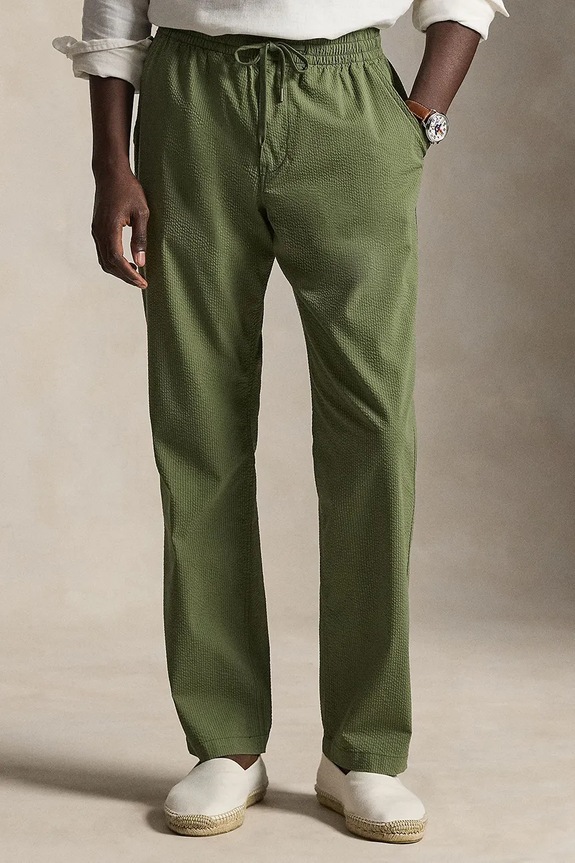 Polo Ralph Lauren spodnie z elastanem zielony 710P03480