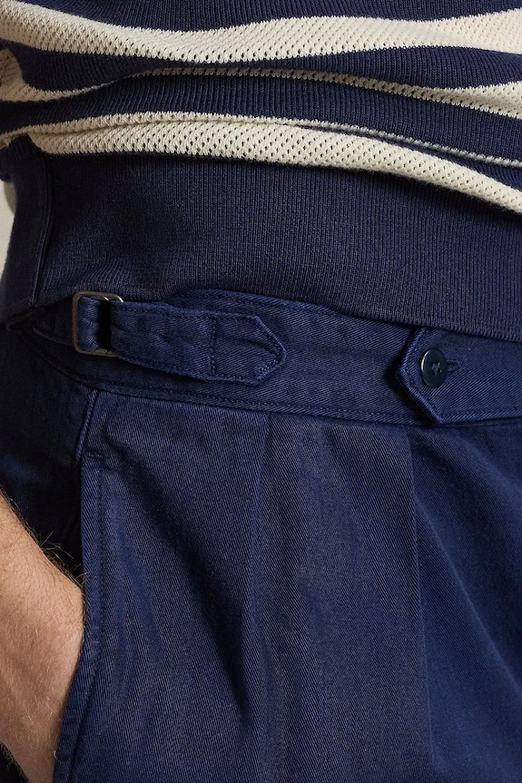 Bavlnené nohavice Polo Ralph Lauren tmavomodrá 710B20873