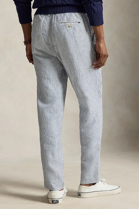 Polo Ralph Lauren παντελόνι ανδρικό λινό 710P08270 μπλε SS26