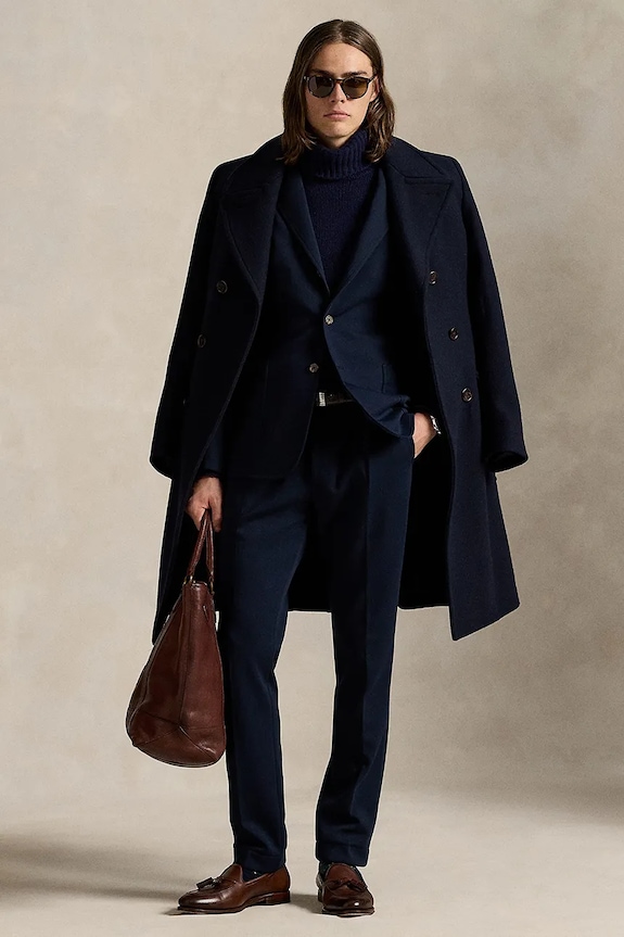 Ρούχα Παντελόνι Polo Ralph Lauren 715980055 σκούρο μπλε