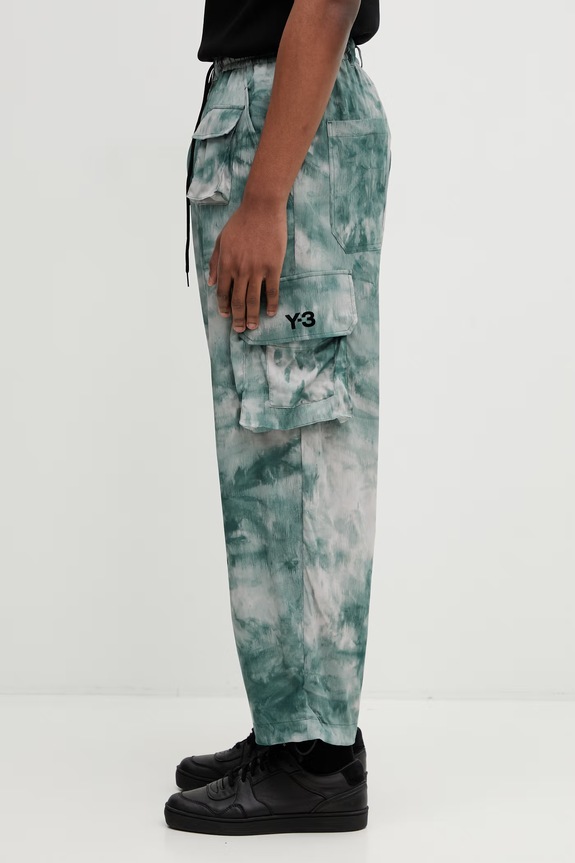 Y-3 spodnie UT AOP PANTS KC6794 zielony SS26