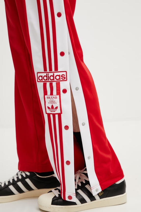 adidas Originals pantaloni da tuta da uomo ADIBREAK TP rosso KD4093