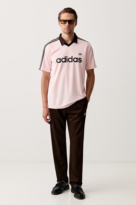 adidas Originals spodnie dresowe męskie SST REG TP KE3519 brązowy SS26