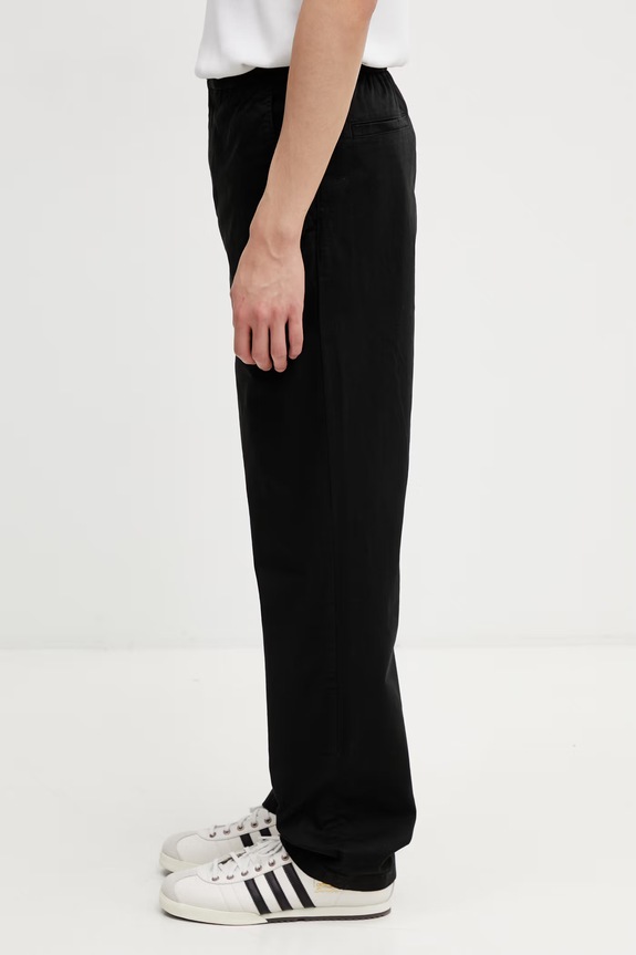 Lacoste trousers cotton with elastane Men's HH1982 black SS26