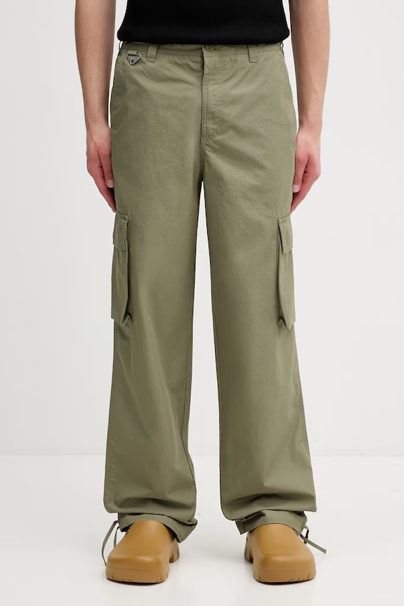 Lacoste men's cotton cargo trousers green HH3245