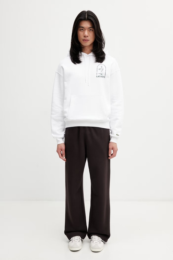 Lacoste pantaloni de trening din bumbac pentru bărbați XH1661 maro
