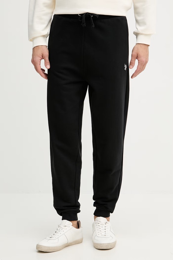 U.S. Polo Assn. Pantaloni de trening bărbați DHM LB negru MUP4344