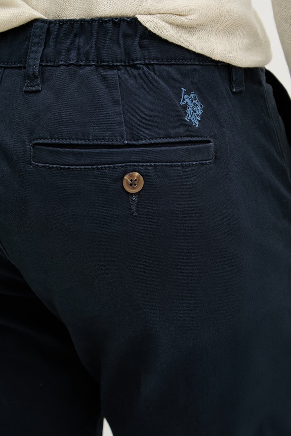 Hlače U.S. Polo Assn. COMFORT WAIST CLASSIC CHINO mornarsko plava MUP4463