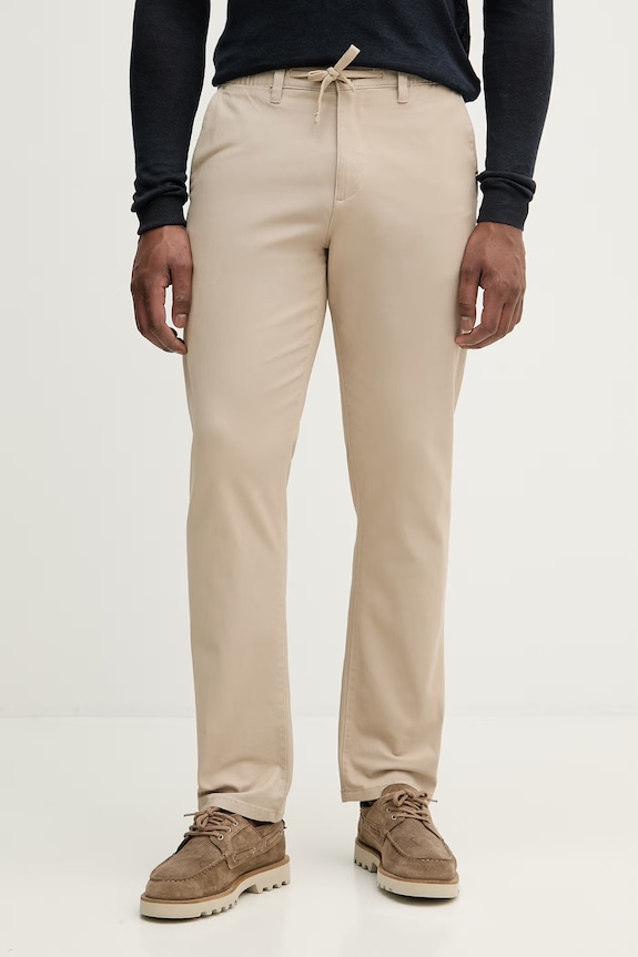 Hlače U.S. Polo Assn. COMFORT WAIST CLASSIC CHINO s elastinom bež MUP4463