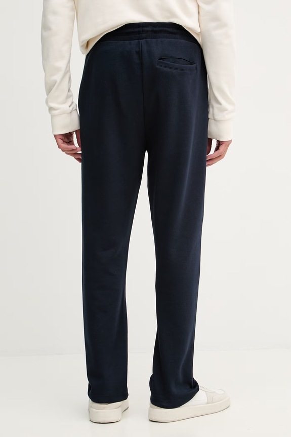Одежда U.S. Polo Assn. спортивные штаны мужские с хлопком INTERLOCK PINTUCK JOGGER MUP4661 тёмно-синий